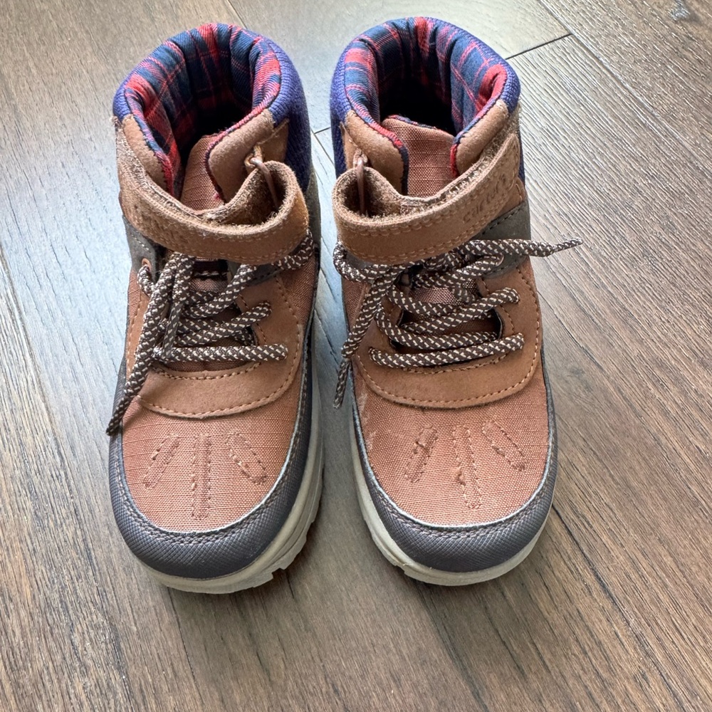 Carter's Brown and Gray Kids Boots